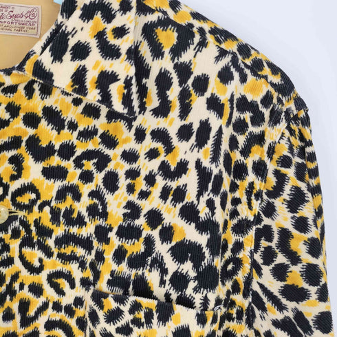 スタイルアイズ Style Eyes LEOPARD CORDUROY SPORTS SHIRT レオパード コーデュロイ オープンカラーシャツ メンズ JPN:L